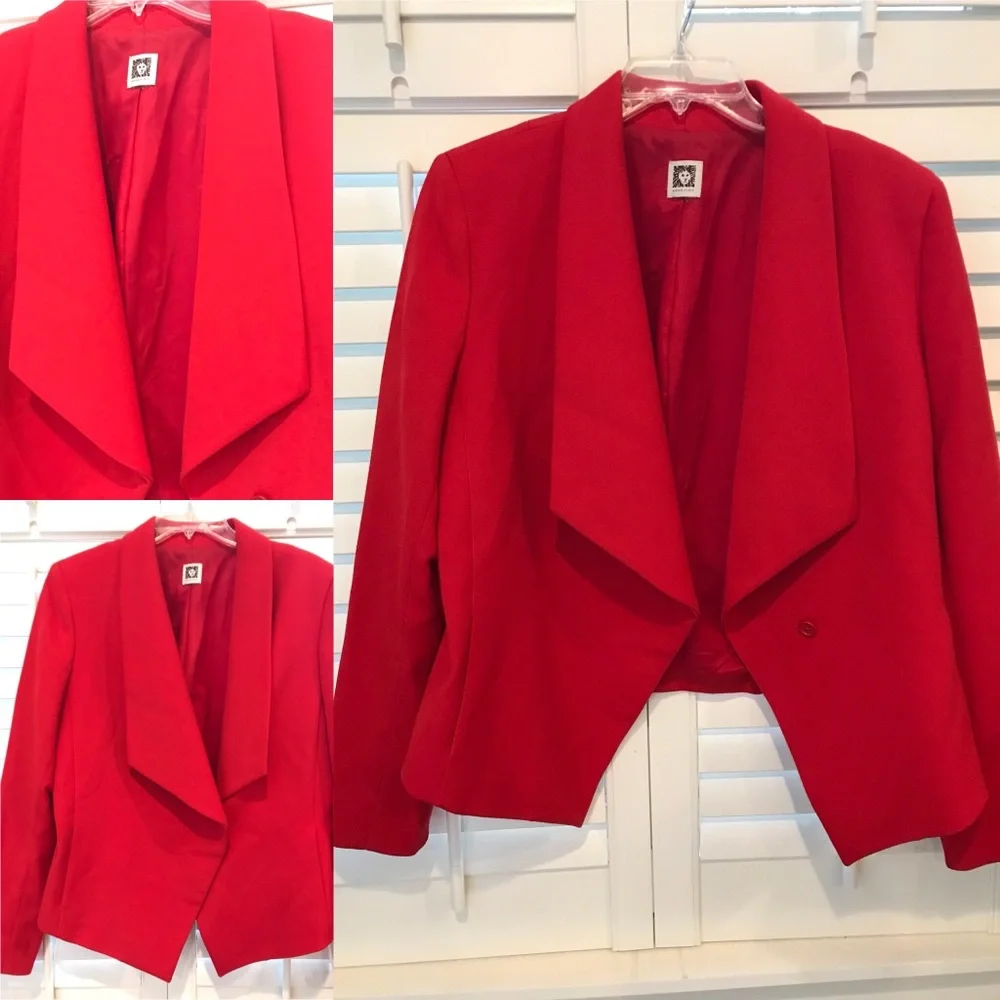 Wool Red blazer - Picture 1 of 8
